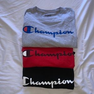 🌈champion long sleeved tee bundle